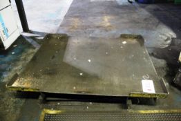 1176 x 1420mm steel framed turn table (please note: Purchaser will need to provide an approved