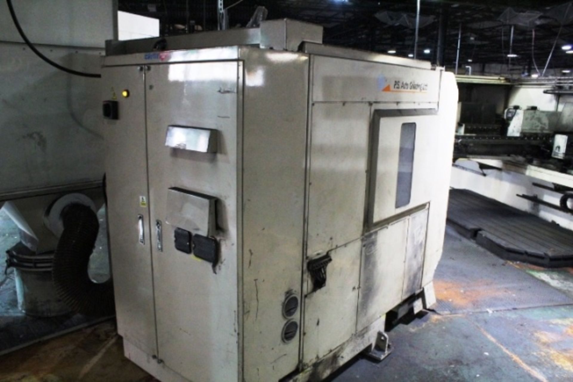 Koyama Barinder 400 automatic twin head grinding machine with rotary arm, model X6-FDH22R-443GRS, - Image 6 of 6