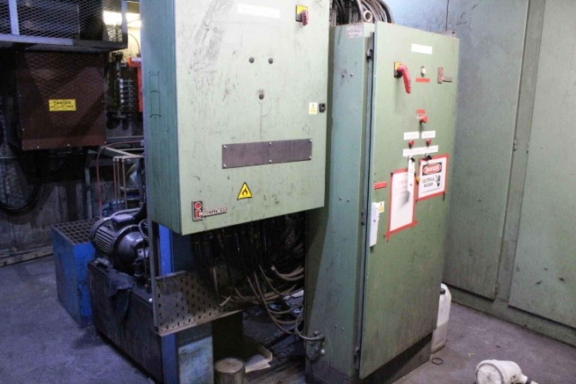 Inductotherm furnace cooling forced air chiller circuit pump system operating both furnace lots