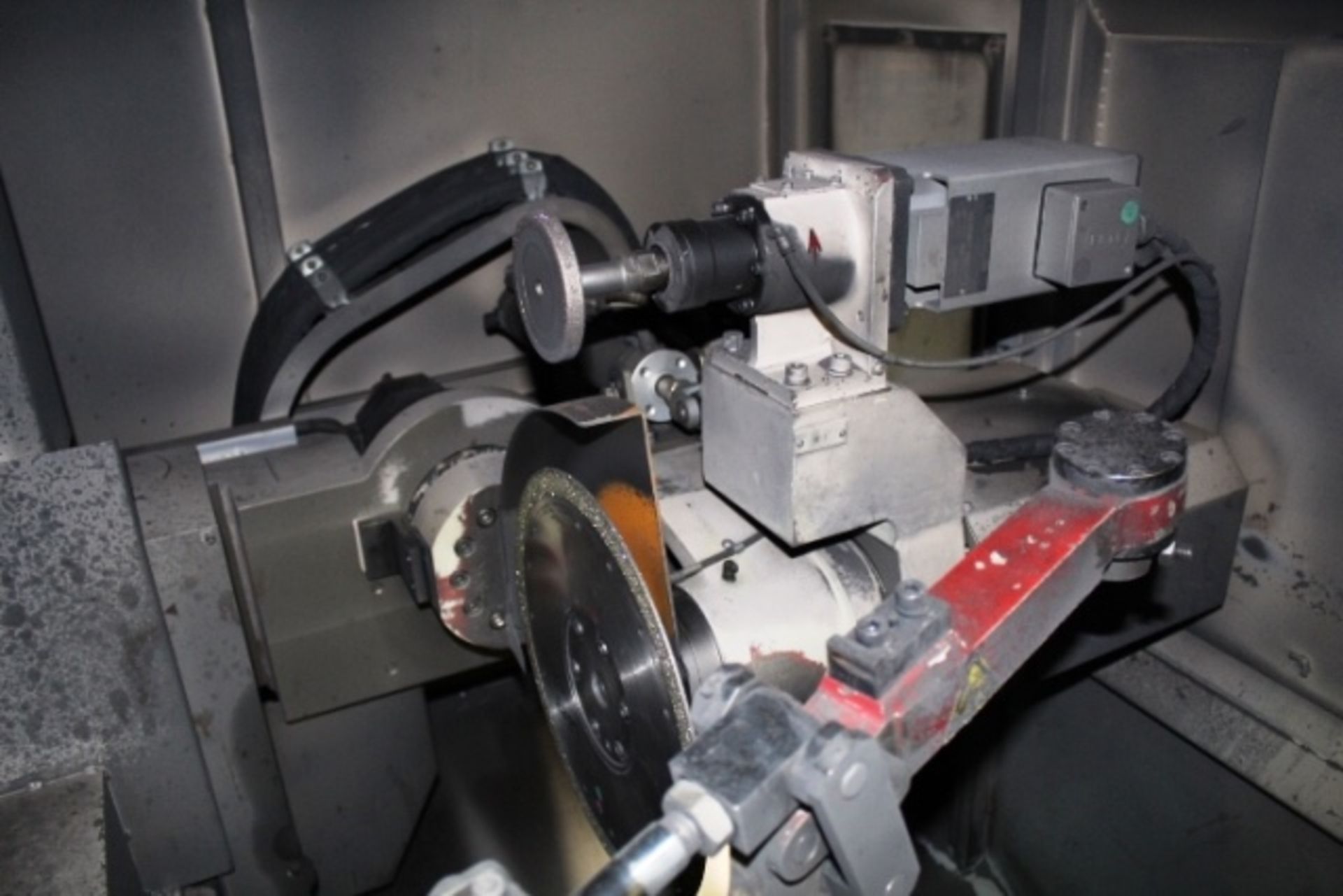 Koyama Barinder 400 automatic twin head grinding machine with rotary arm, model X6-FDH22R-443GRS, - Image 3 of 6