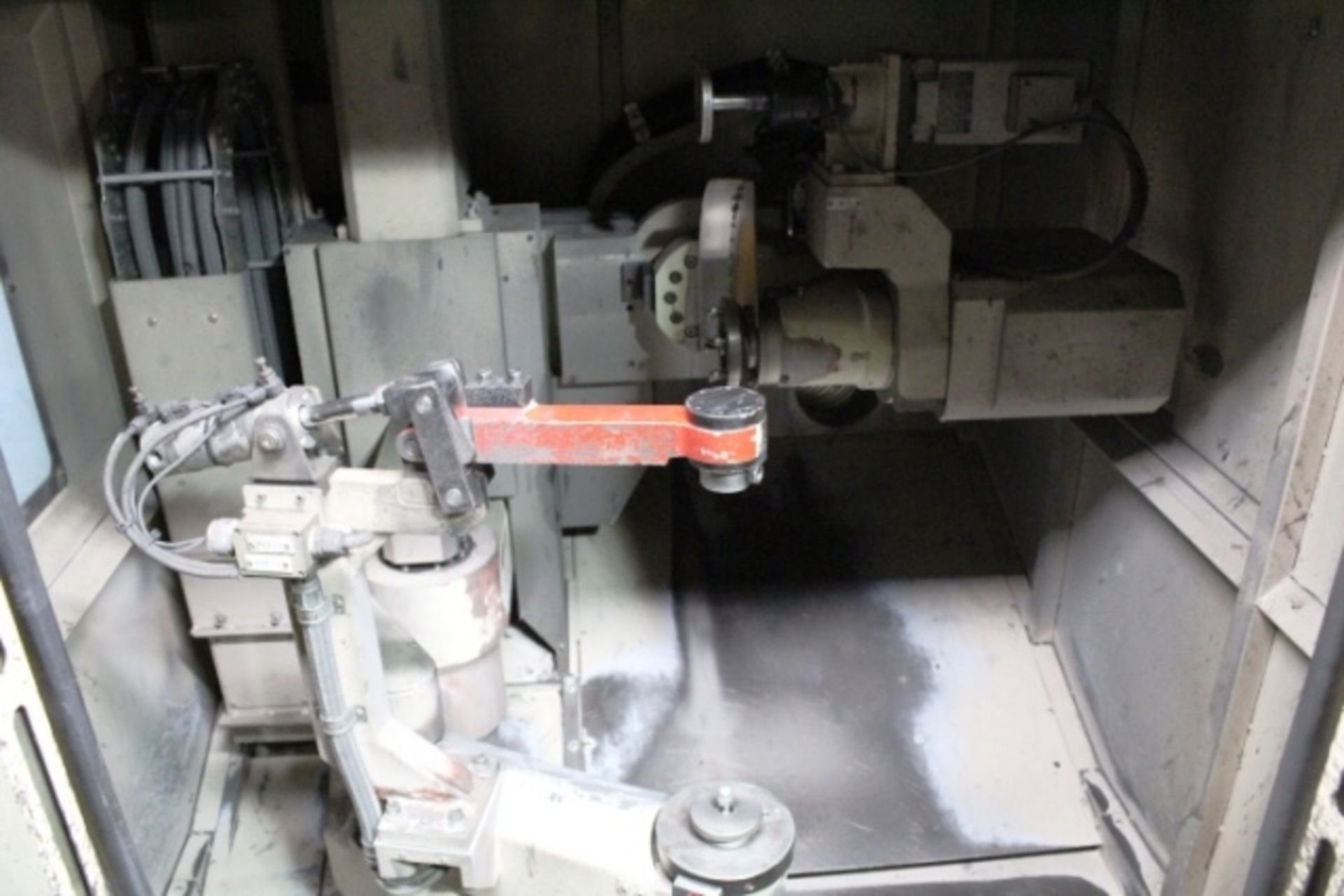 Koyama Barinder 400 automatic twin head grinding machine with rotary arm, model X6-FDH22R-443GRS, - Image 2 of 5