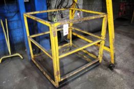 Steel framed forklift mounting personnel lifting cage, Please note: purchaser must ensure thorough