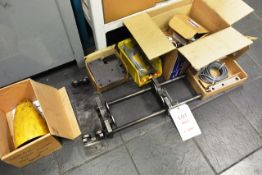 Various spares (as lotted) including weigh scale load cell, rollers, foot pedal, etc.