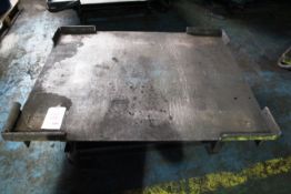 1170 x 1420mm steel framed turn table (please note: Purchaser will need to provide an approved