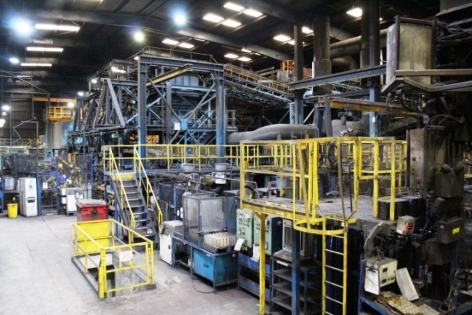 BMD Dynapulse automated conveyor type moulding plant, approx date circa 1990, appox. capacities