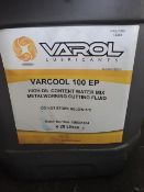 Two 20 Litres Varol varcool 100EP high water content water mix metal cutting fluid