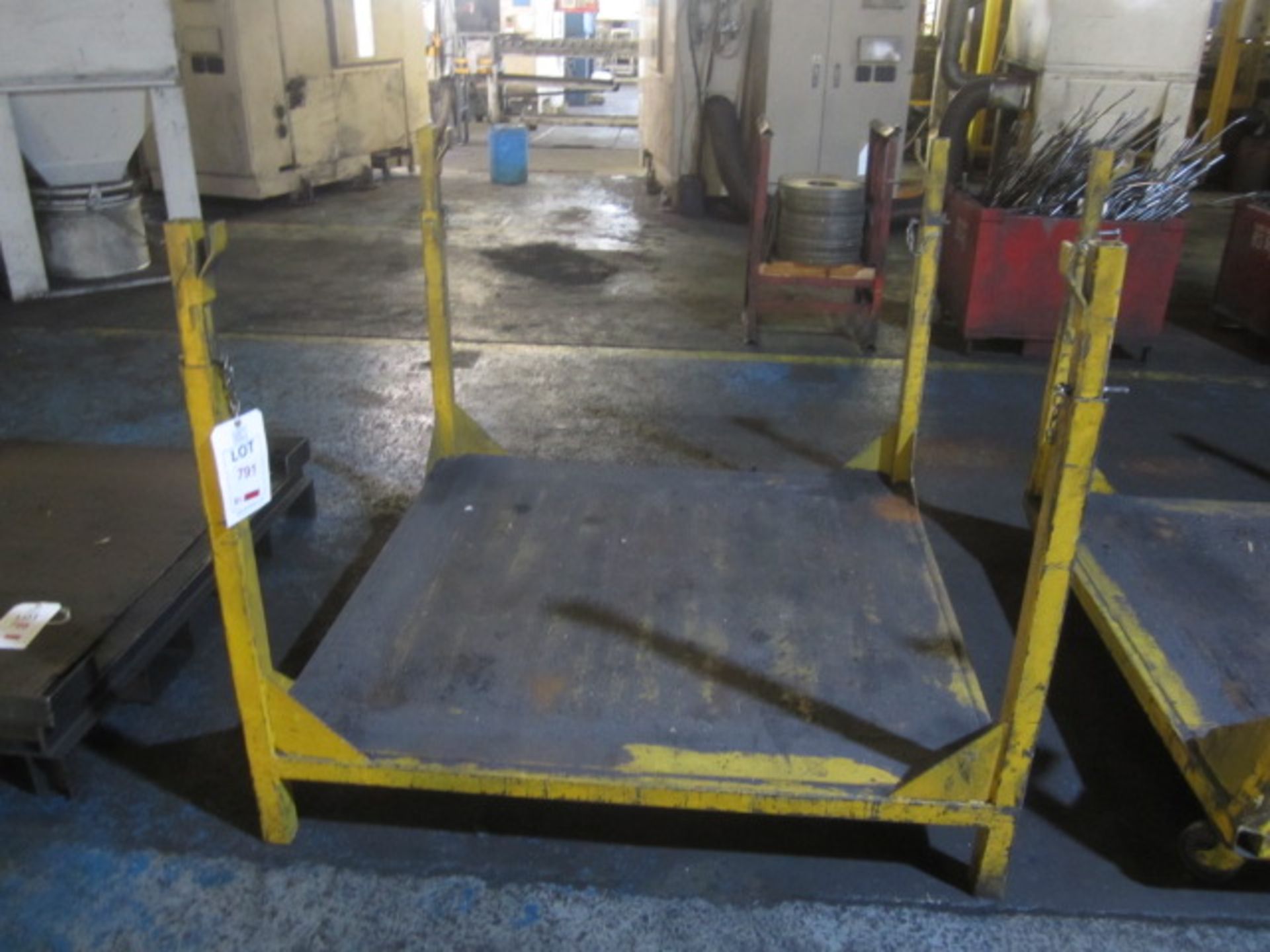 Metal fabricated component stillage, approx. 1.3 x 1.3m