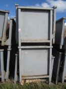 Twelve metal, two sided forkliftable stacking stillage, 40" x 50"x H 46"