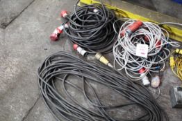 Quantity of assorted extension wires. Please note: This lot must be collected after 12th October