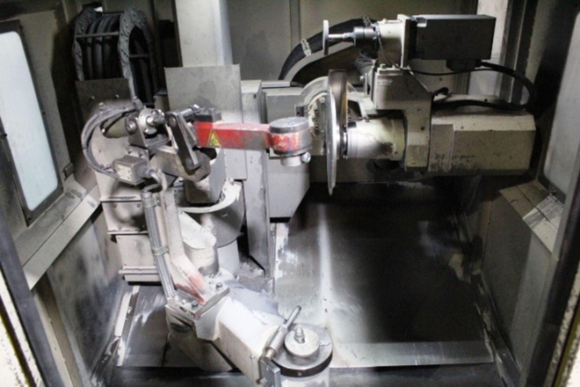 Koyama Barinder 400 automatic twin head grinding machine with rotary arm, model X6-FDS22R-443GRS, - Image 2 of 6