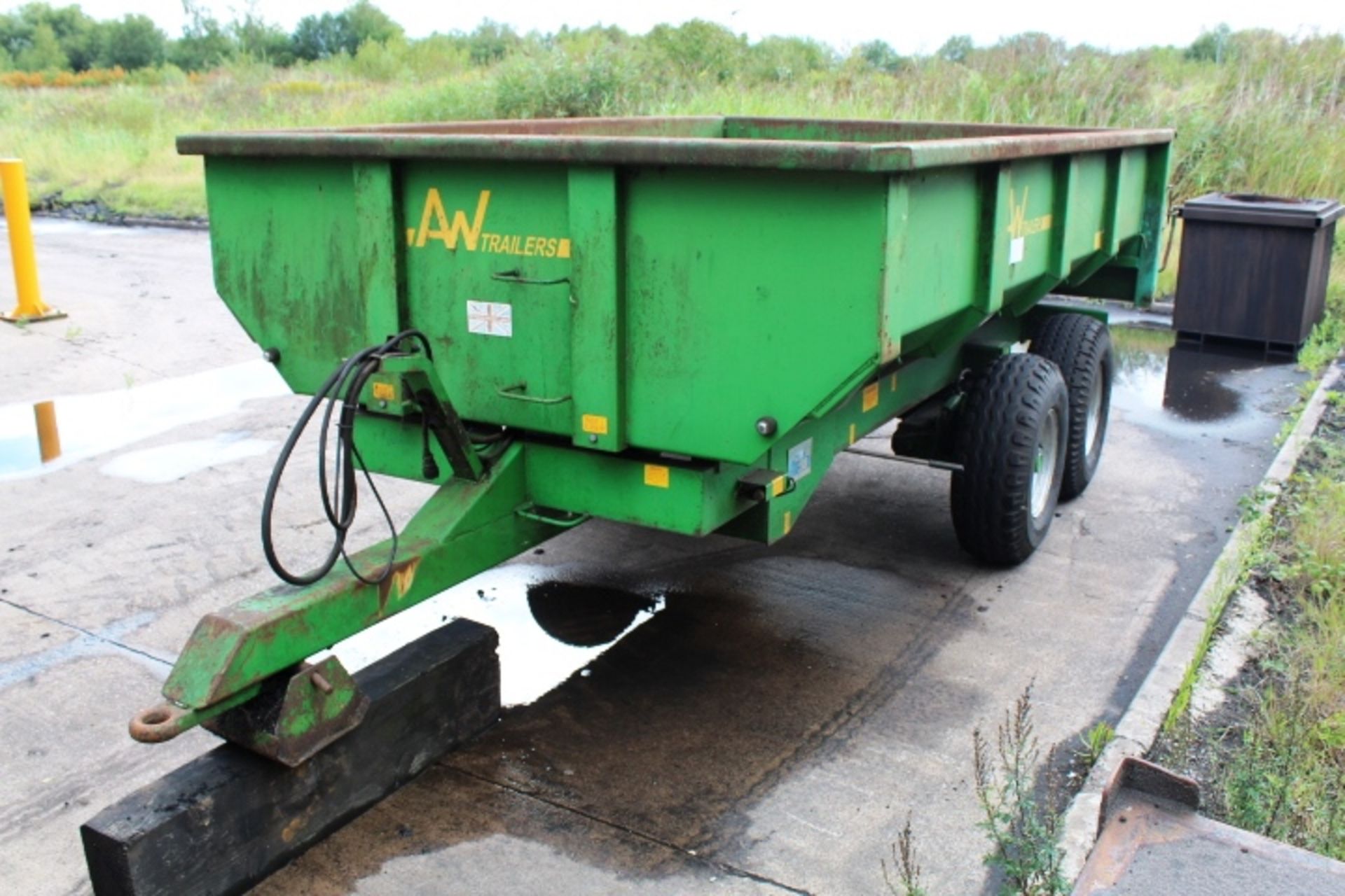 AW Trailers single axle 4 wheel draw bar tipping trailer, model 7T S&R, serial no. 3951 (2005), tyre - Bild 4 aus 6