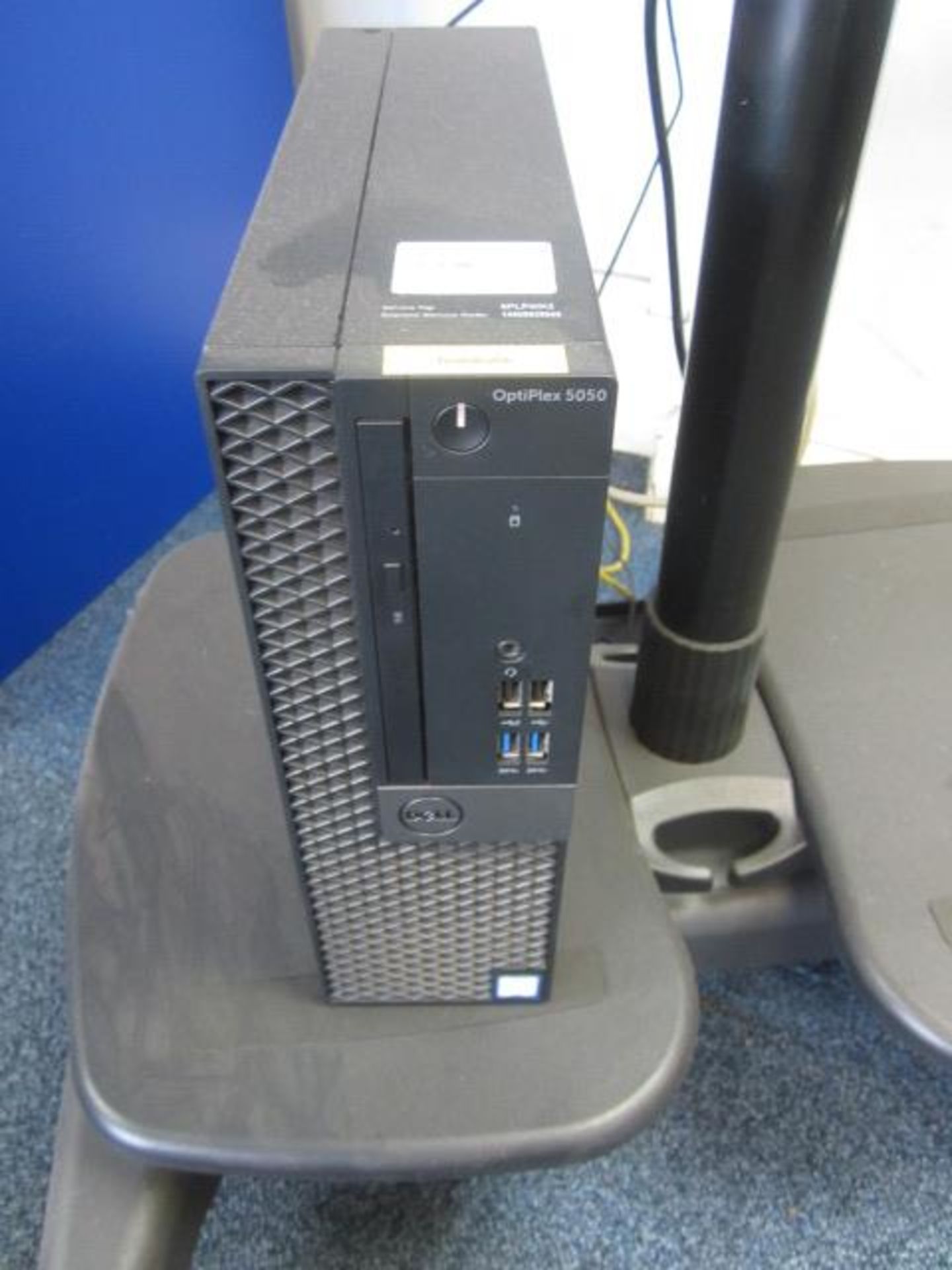 Dell Optiplex 5050 computer system, Dell flat screen monitor, keyboard, mouse, and Aidata mobile - Image 2 of 3