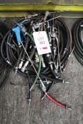 Quantity of assorted pneumatic air hose guns