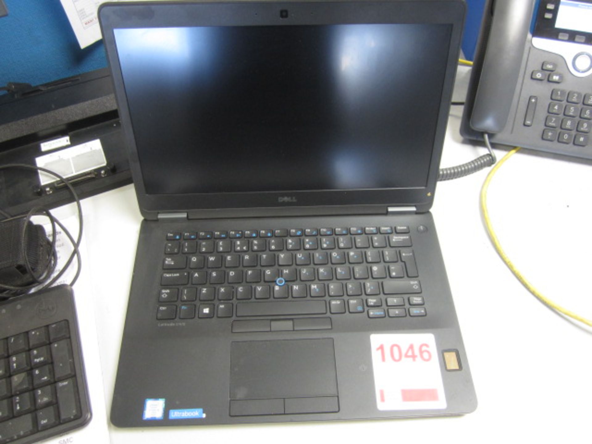 Dell Latitude E7450 Core i5 laptop, Dell docking station, flat screen monitor, keyboard, mouse - Image 2 of 3