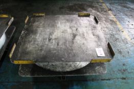 1280 x 1380mm steel framed turn table (please note: Purchaser will need to provide an approved