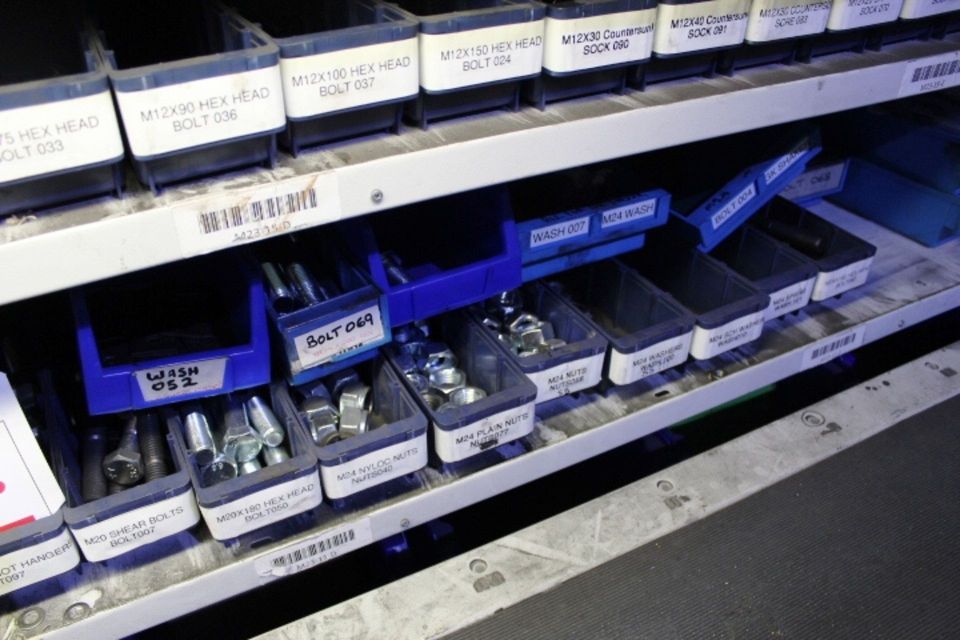 Shelf of stock to include cap head sockets, hexhead bolts, washers, nuts, springs, shear bolts - Image 3 of 3