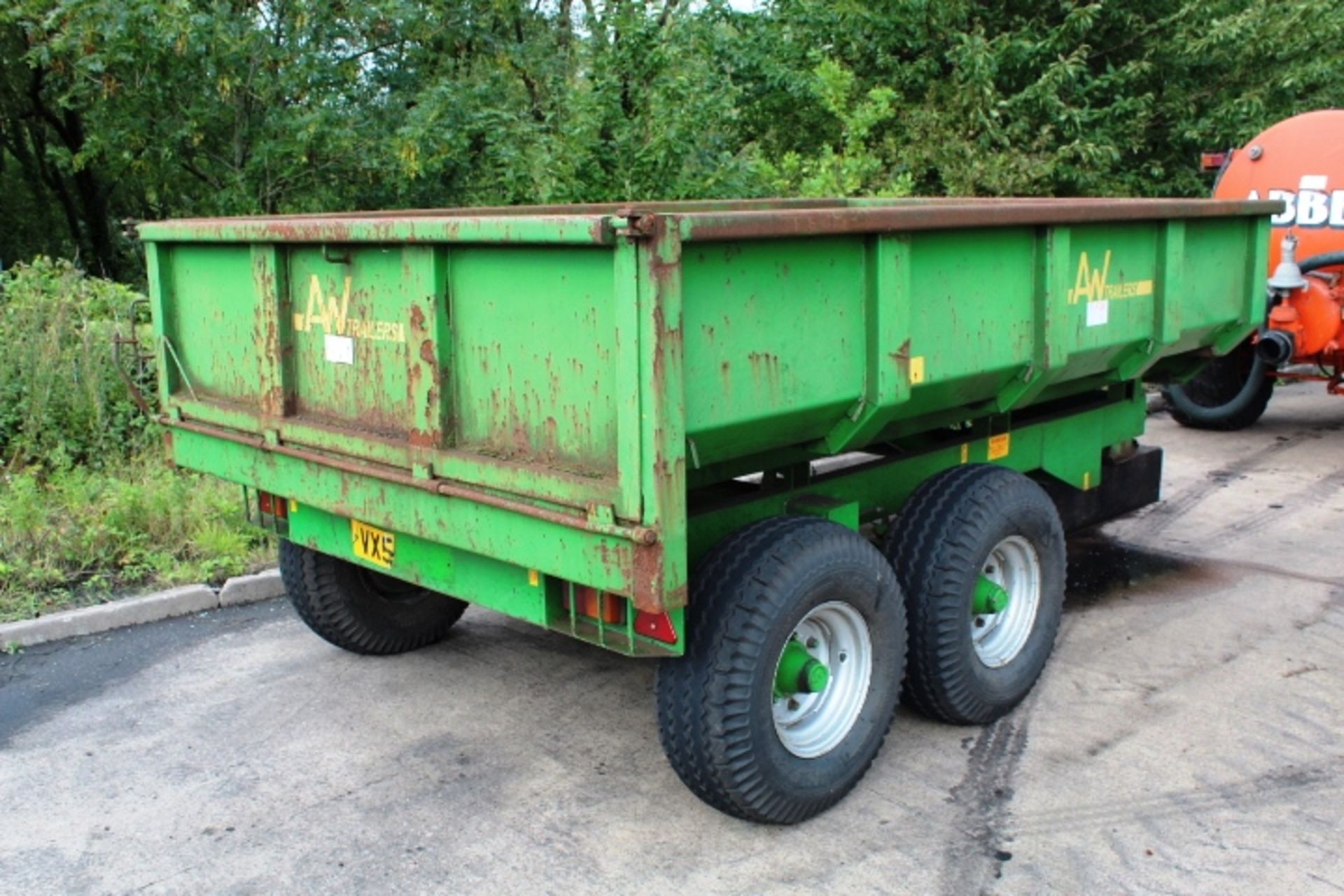 AW Trailers single axle 4 wheel draw bar tipping trailer, model 7T S&R, serial no. 3951 (2005), tyre - Bild 2 aus 6