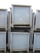 Four metal, two sided forkliftable stacking stillage, 40" x 50"x H 46"