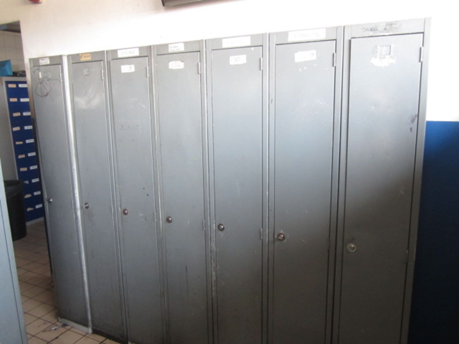 Twelve metal single door personal lockers - Image 2 of 2