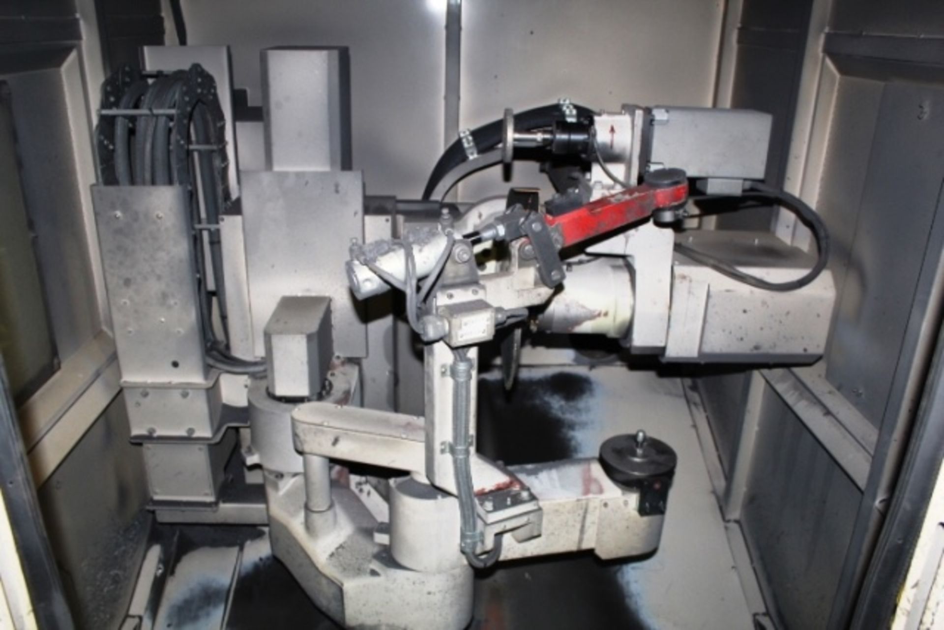 Koyama Barinder 400 automatic twin head grinding machine with rotary arm, model X6-FDH22R-443GRS, - Image 2 of 6