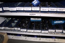 Shelf of stock to include cap head sockets, hexhead bolts, washers, nuts, springs, shear bolts