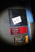 Quantity of assorted tooling bits to include HSS 1/2 shank drill set, Dormer set and mill etc.