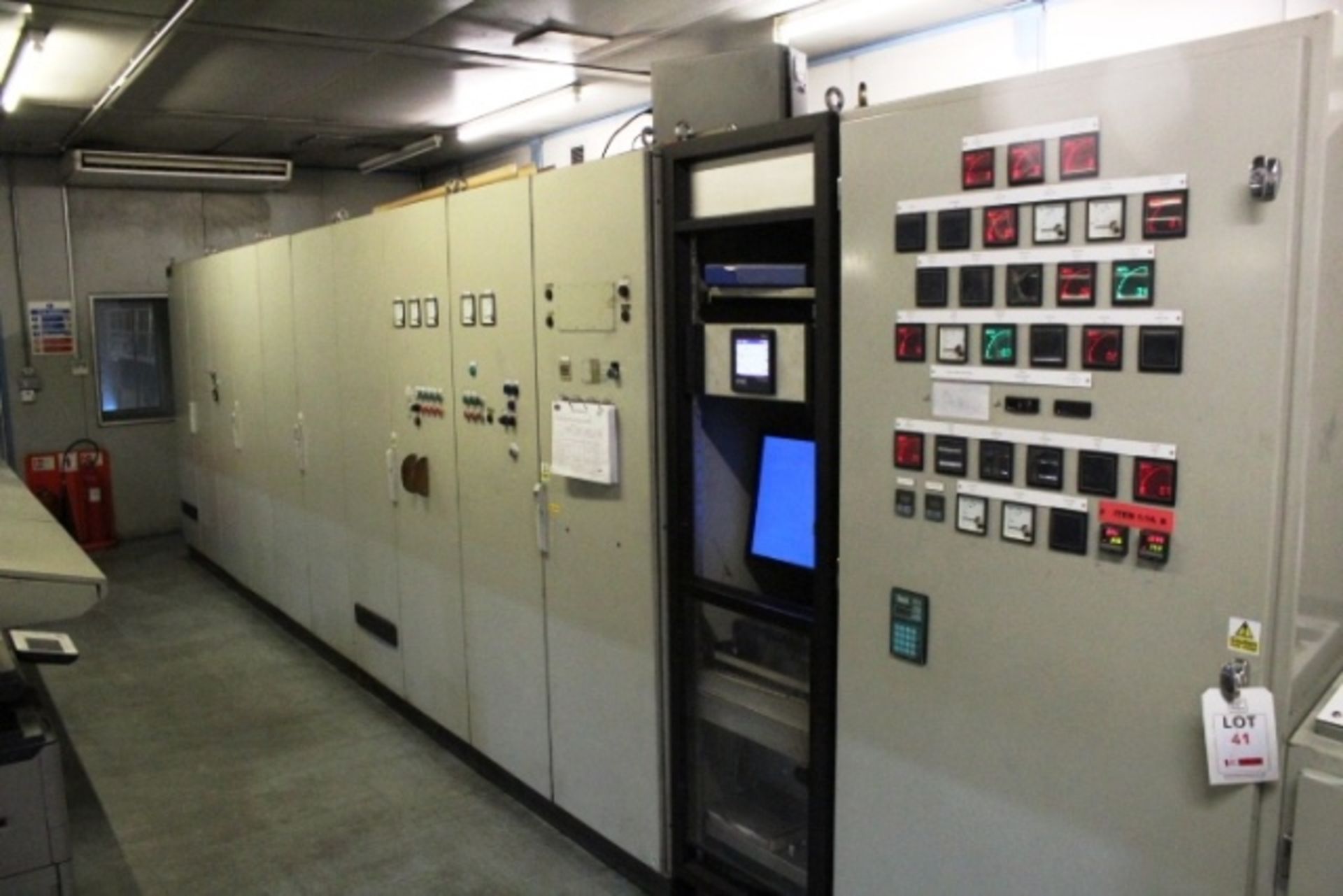 Main extensive control panels and associated equipment located within the control room, control room - Image 4 of 10