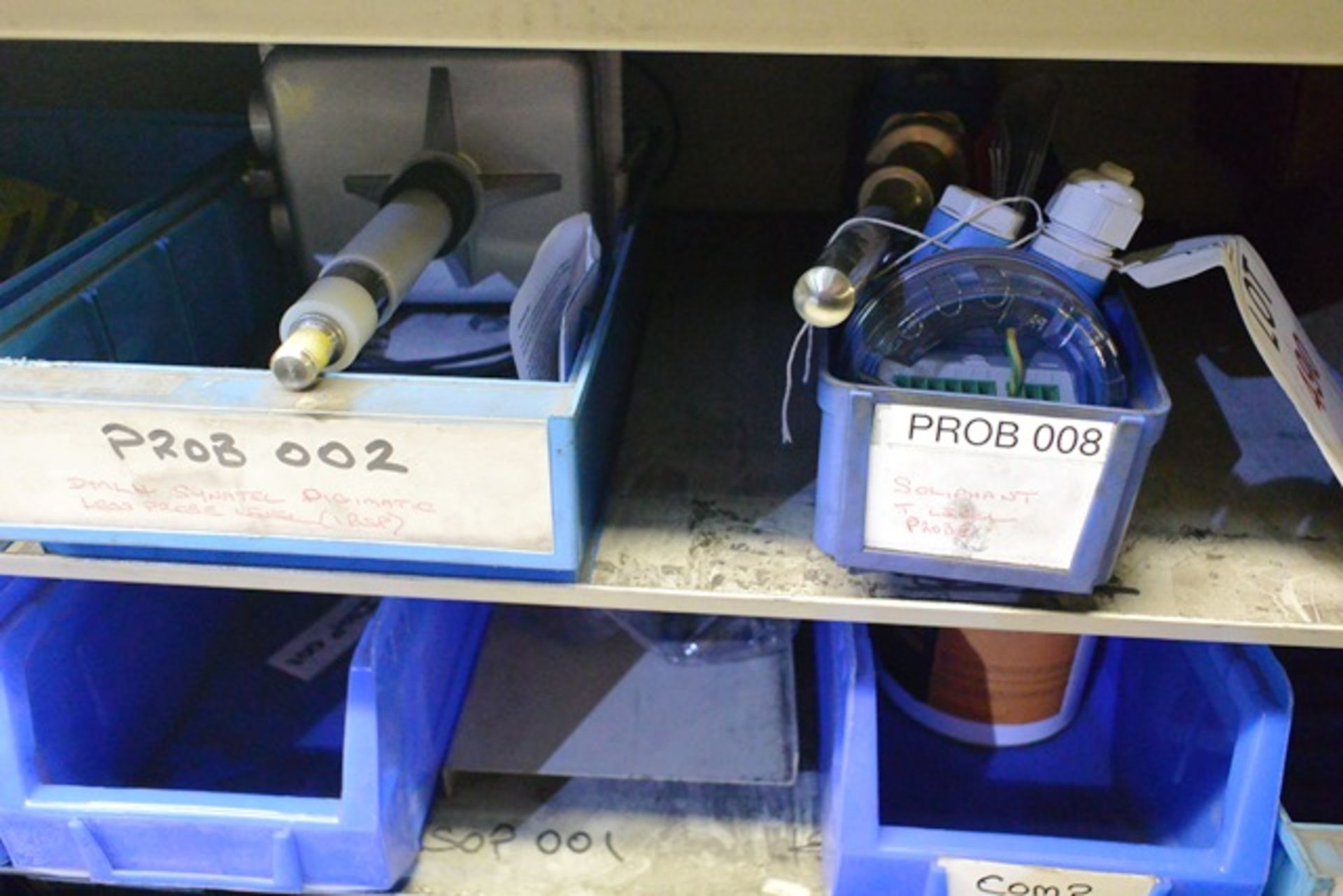 Contents of shelf no. 5 to include various plastic and joisting compounds, SCR pucks, staples, - Image 3 of 4