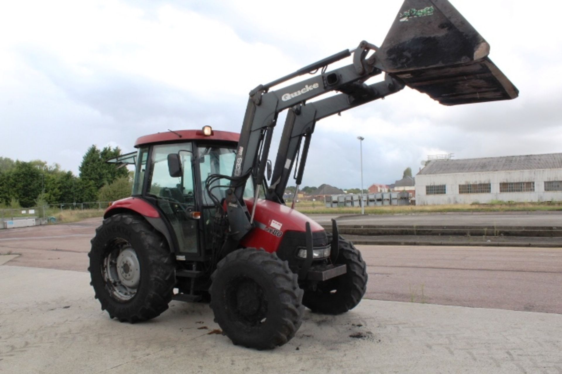 Case III JX80 tractor, ID HJJ037491, reg no: VX55 ARO (2006), recorded hours 1890.4, Quicke Q35