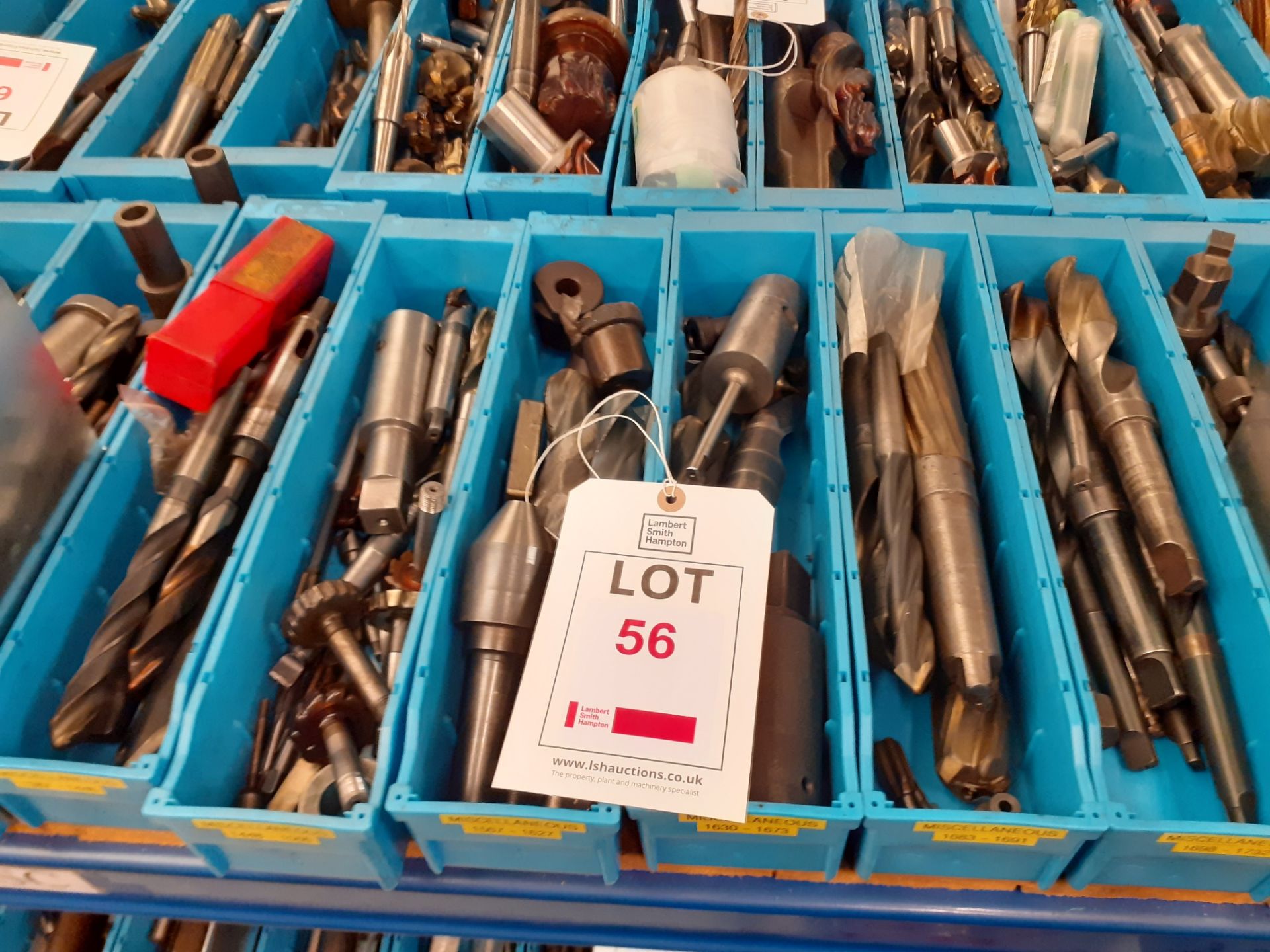 6 trays of Miscellaneous Drills - tray no.1387-1732