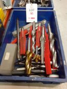 Single large tray of various form tools