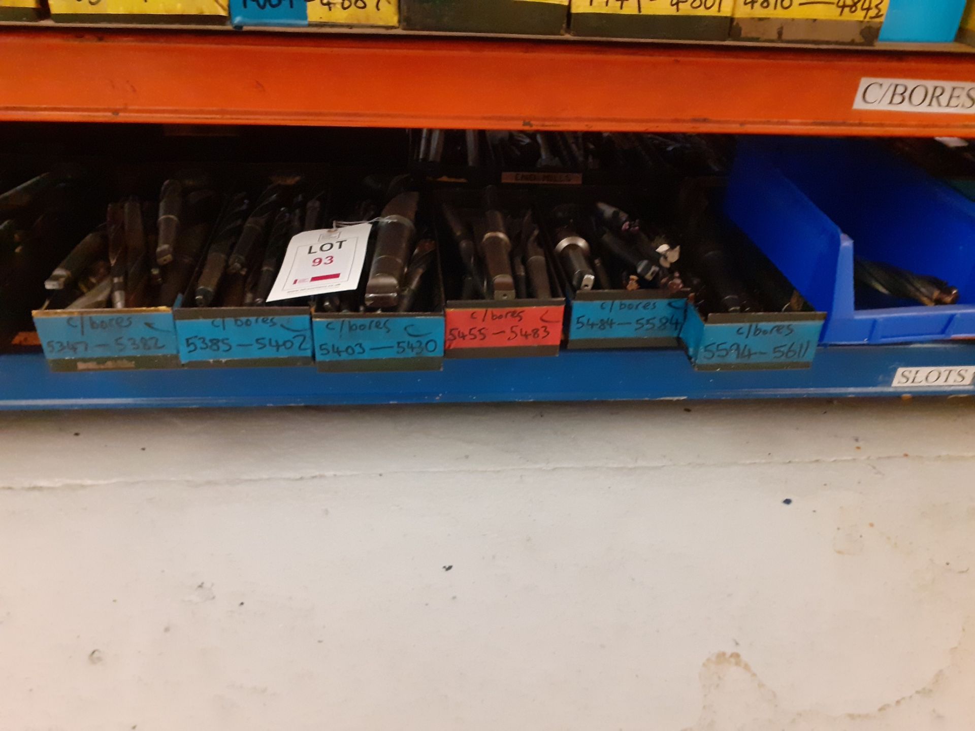 6 trays of various counter bore tools - tray no.5347-5611 plus blank box - Image 2 of 4