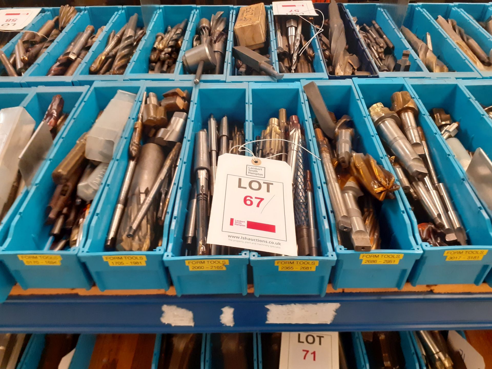 6 trays of Form Tools - tray no.0170-3181