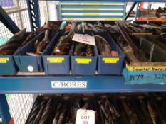 6 trays of various counter bore tools - tray no.2696-3229