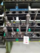10 SK50 tool holders with assorted tools - boring bars, with 8 Tulkelch tool holder system
