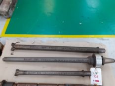 3 Boring bar extensions with assorted tooling
