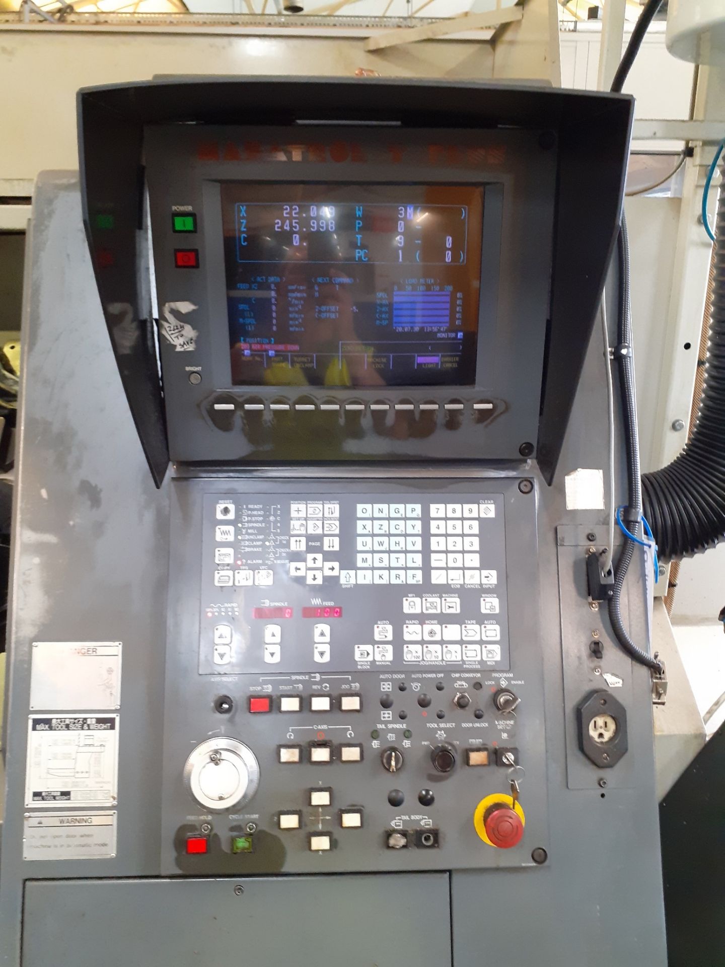 1998 Mazak Super Quick Turn 250M CNC lathe - Image 3 of 24