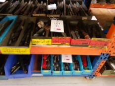 5 trays of various counter bore tools - tray no.4854-5053