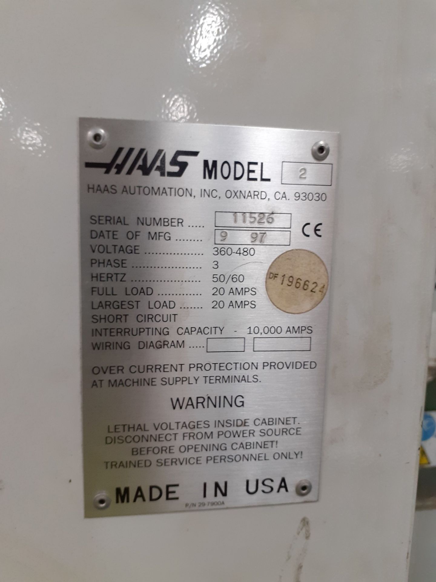 1997 Haas VF-2 CNC Vertical Machining Center - Image 5 of 25