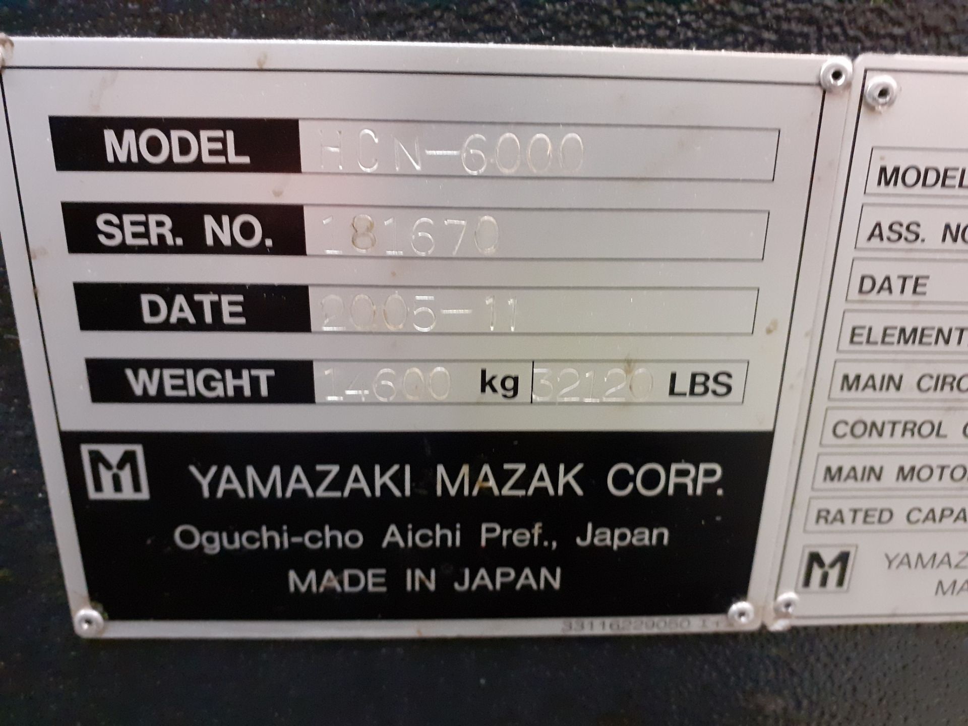 2005 Mazak HCN Nexus 6000 - Image 12 of 22