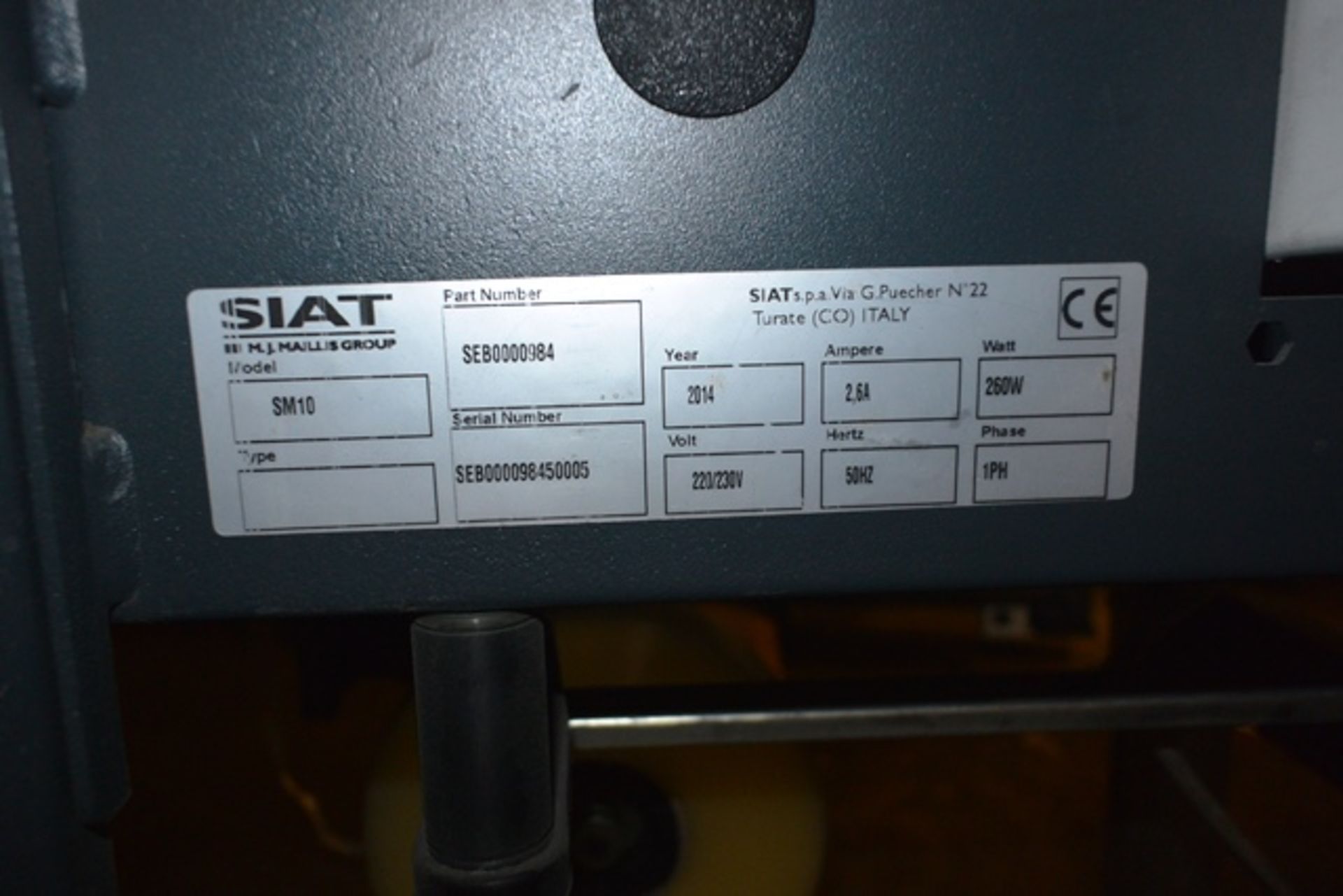 Siat Optimax SM10 throughfeed box taper, serial no. SEB00098450005 (2014) - Image 2 of 2