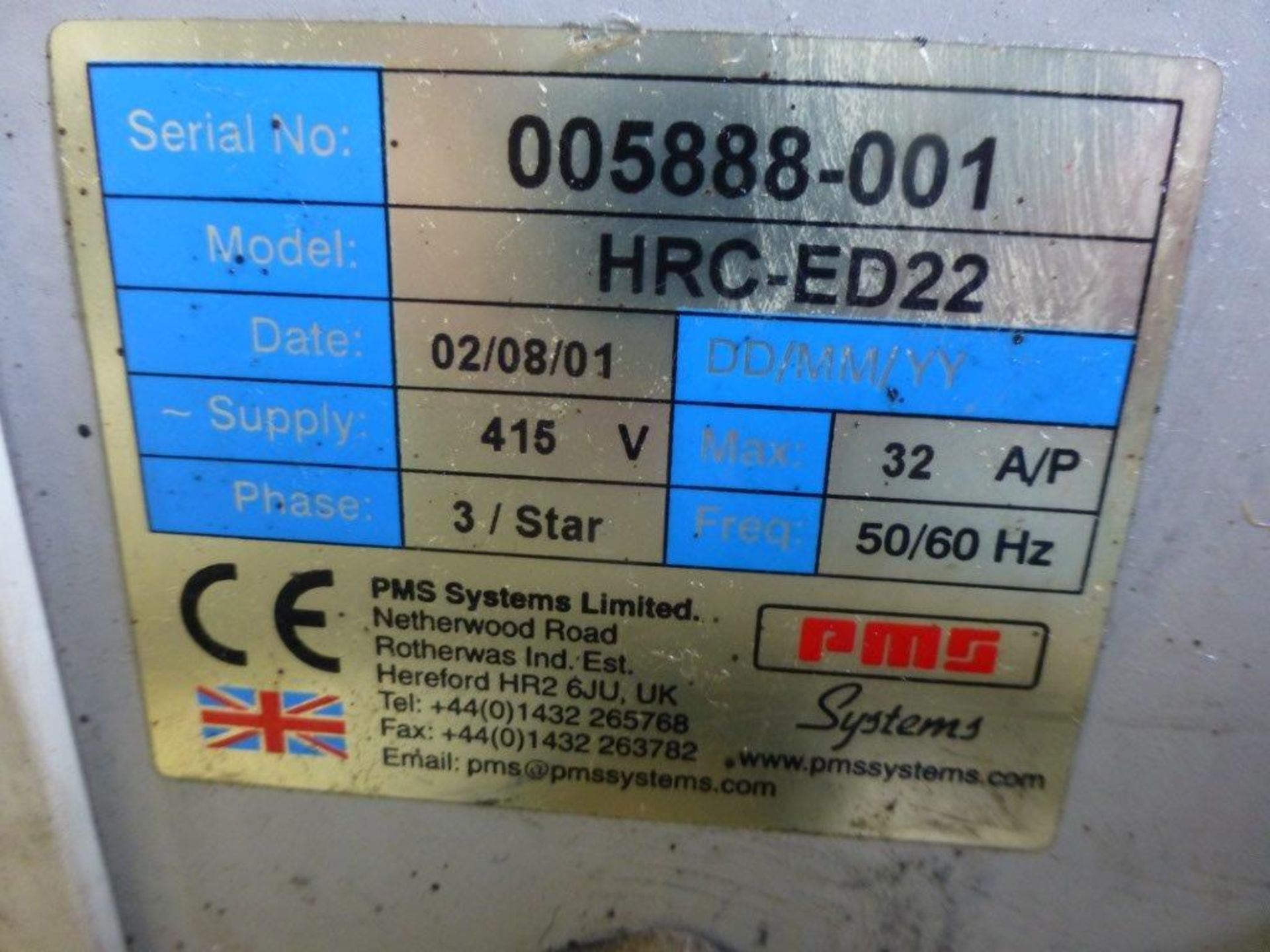 PMS Systems HRC-ED22 hot runner controller, serial No 05888-001 (2001) with cables - Image 2 of 2