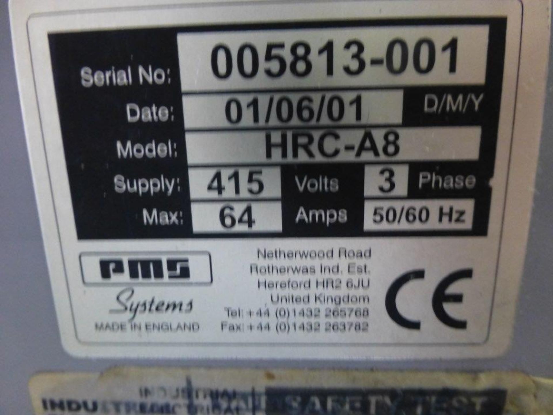 PMS Sytems HRC-A8 hot runner computer, serial No 005813-001 (2001) - Bild 2 aus 2