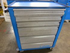 Unior Eurostyle 6 drawer tool cabinet and contents, mainly hand tools and components