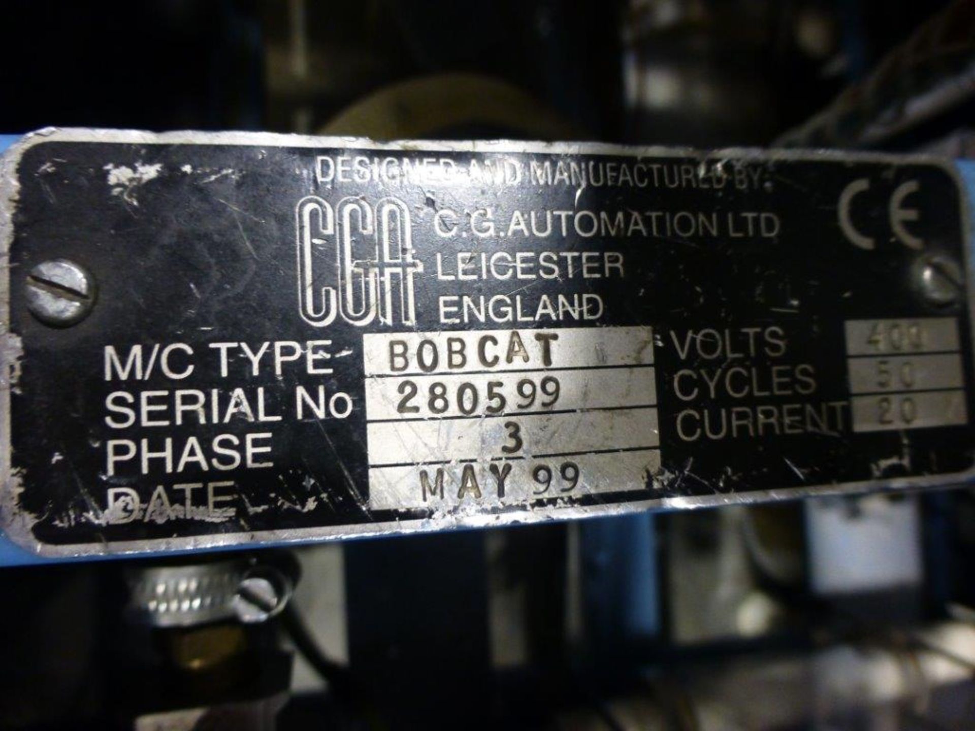 CG Automation Bobcat top/bottom case welding station, serial No. 280599 (1999), plant No 10427 - Image 5 of 7