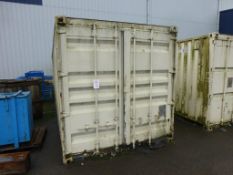 Triton N0C4-13-01 40' steel shipping container (Beige), ID Number TRIU545905 8 (1998) with contents,