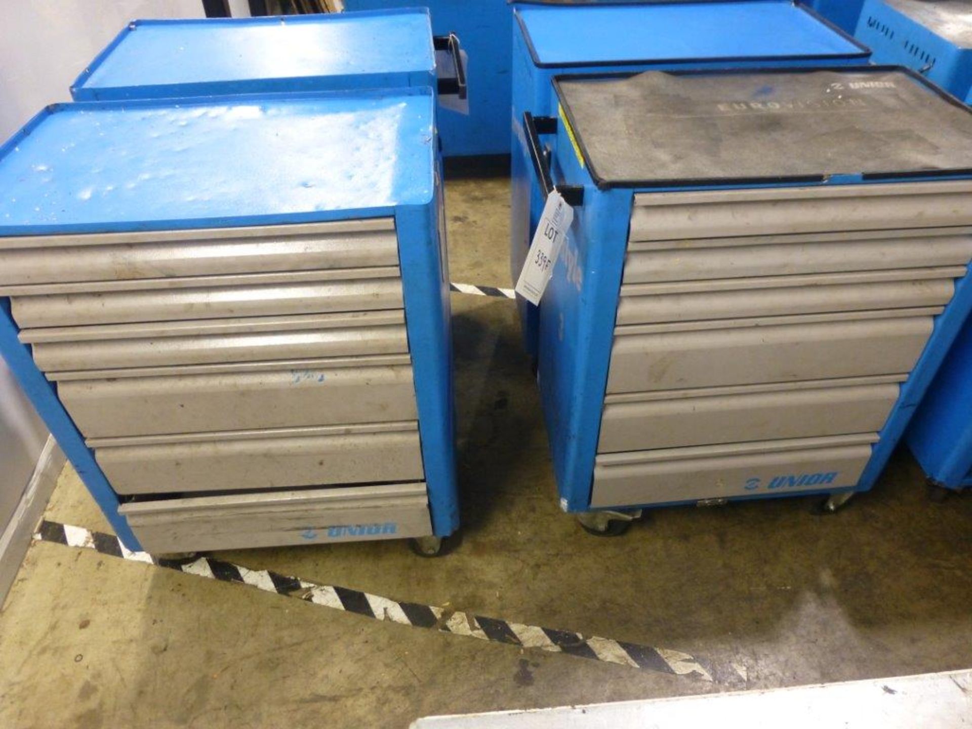 2 Unior Eurostyle 6 drawer tool cabinets (no contents)
