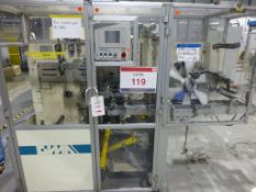 GIMA 884 DVD case wrapper/welder Serial No. 88432C0 (2002) with Siemens Simatic TP27 control unit (