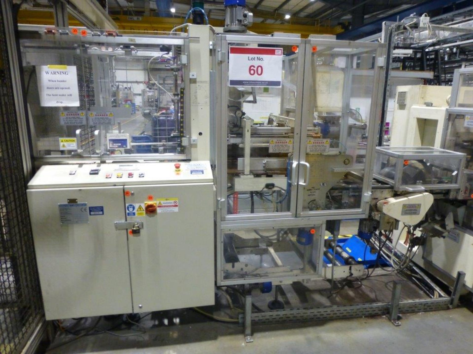 GIMA 897 DVD multi case wrapper, serial No 89740A0 (2003) with case flip station, film unwind