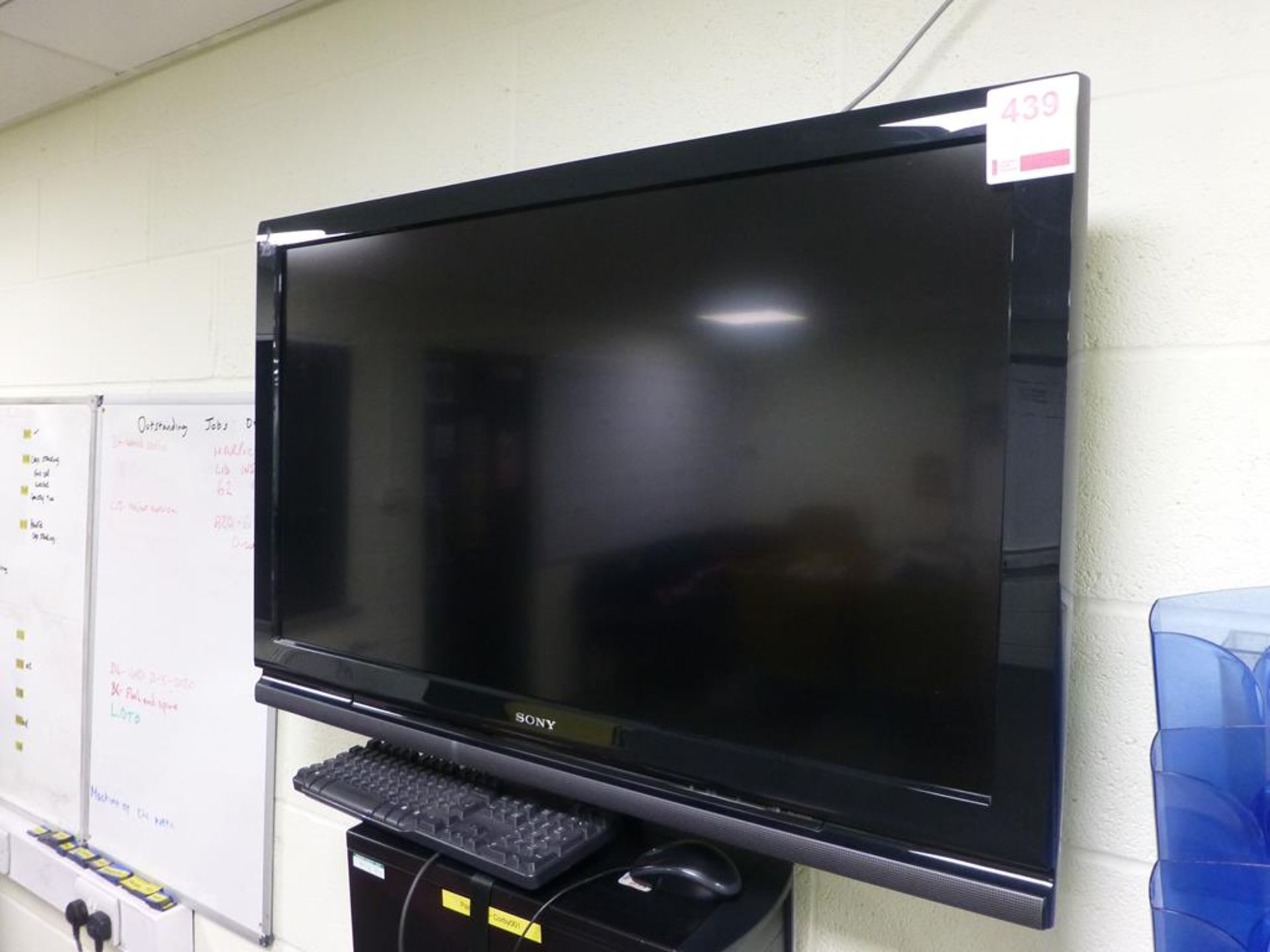 Sony Bravia 40 inch LCD television with wall bracket